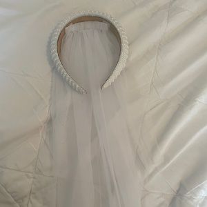 Pearl Veil Bridal Headband